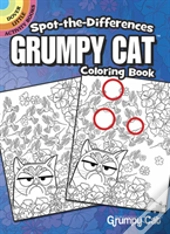 Spot-The-Differences Grumpy Cat Coloring Book