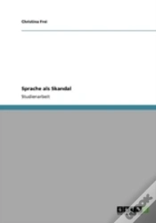 Capa do artigo Sprache Als Skandal