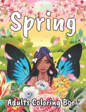 Spring Adults Coloring Book