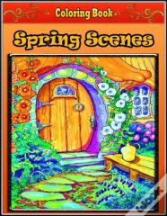 Spring Scenes Coloring Book