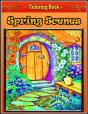 Spring Scenes Coloring Book - Preview