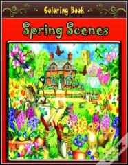 Spring Scenes Coloring Book
