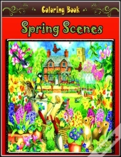 Spring Scenes Coloring Book
