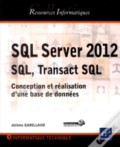Capa do artigo Sql Server 2012  Sql, Transact Sql - Conception Et Realisation D