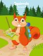 Squirrels Coloring Book 1 - Preview