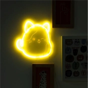 Capa do artigo Squishmallows Cam the Cat Neon Wall Light