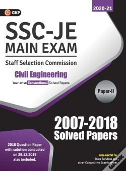 Capa do artigo Ssc 2021 Junior Engineer Civil Engineering Paper Ii Conventional Solved Papers (2007-2018)