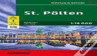 St. Polten, City Plan And District Map 1:15.000