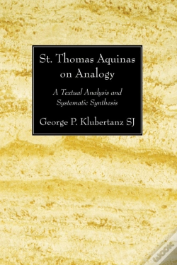 Capa do artigo St. Thomas Aquinas On Analogy