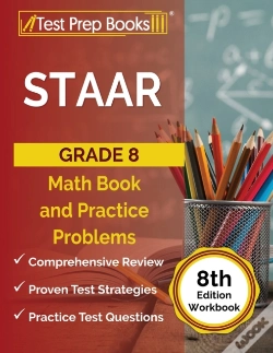 Capa do artigo Staar Grade 8 Math Book And Practice Problems (8th Edition Workbook)