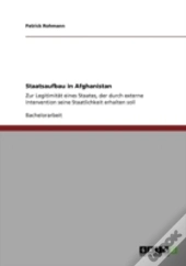 Staatsaufbau In Afghanistan