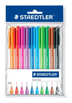 Capa do artigo Staedtler Bolsa 10 Canetas Esferográficas Cores Sortidas