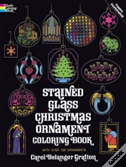 Capa do artigo Stained Glass Christmas Ornament Coloring Book