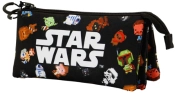 Capa do artigo Star Wars Chibi Estojo Triplo FAN, Preta