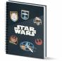 Star Wars Pilot Caderno A4 Papel Quadriculado, Preta - Preview