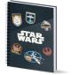 Star Wars Pilot Caderno A5 Papel Quadriculado, Preta - Preview