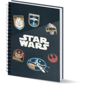 Capa do artigo Star Wars Pilot Caderno A5 Papel Quadriculado, Preta