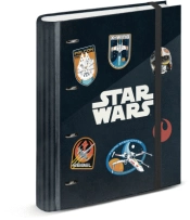 Capa do artigo Star Wars Pilot Pasta de 4 Anéis Papel Quadriculado, Preta