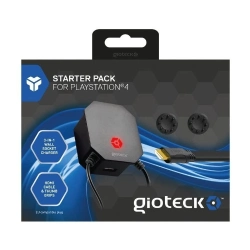 Capa do artigo Starter Pack Gioteck Cabo USB, HDMI 4K e 2 Grips PS4