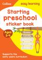 Starting Preschool Sticker Book Ages 3-4 - Preview