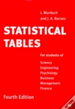 Capa do artigo Statistical Tables For Science, Engineering, Business Management And Finance