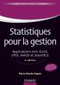 Statistiques Pour La Gestion ; Applications Avec Excel, Spss, Amos Et Smartpls (3e Édition) - Preview