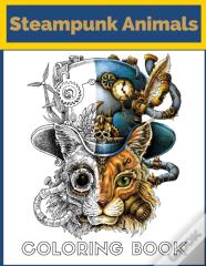 Steampunk Animals Coloring Book
