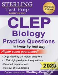 Sterling Test Prep Clep Biology Practice Questions