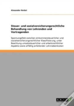 Capa do artigo Steuer- Und Sozialversicherungsrechtliche Behandlung Von Lehrenden Und Vortragenden