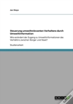 Capa do artigo Steuerung Umweltrelevanten Verhaltens Durch Umweltinformation