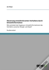Steuerung Umweltrelevanten Verhaltens Durch Umweltinformation