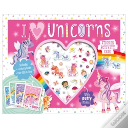 Capa do artigo Sticker Activity Case I Love Unicorns