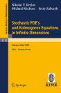 Stochastic Pde'S And Kolmogorov Equations In Infinite Dimensions - Preview