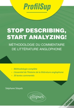 Capa do artigo Stop Describing, Start Analyzing ! Méthodologie Du Commentaire De Littérature Anglophone
