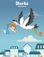 Storks Coloring Book 1 - Preview