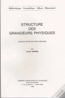 Capa do artigo Structure Des Grandeurs Physiques ; Analyse Dimensionnelle Absolue