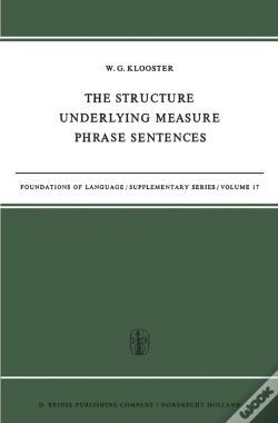 Capa do artigo Structure Underlying Measure Phrase Sentences