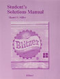 Student Solutions Manual For Algebra For College Students - Preview