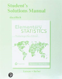 Student Solutions Manual For Elementary Statistics - Preview