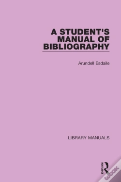 Capa do artigo Student'S Manual Of Bibliography