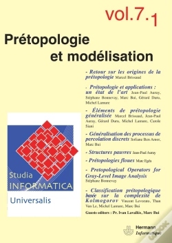 Capa do artigo Studia Informatica Universalis Tome 7.1 ; Prétopologie Et Modélisation