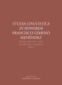 Studia Linguistica In Honorem Francisco Gimeno Menéndez - Preview