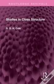 Capa do artigo Studies In Class Structure