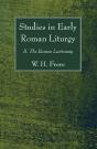 Studies In Early Roman Liturgy - Preview