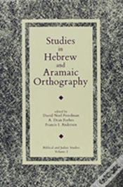 Capa do artigo Studies In Hebrew And Aramaic Orthography