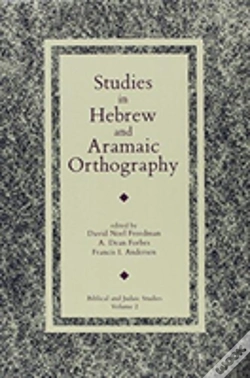 Capa do artigo Studies In Hebrew And Aramaic Orthography
