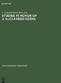 Studies In Honor Of J. Alexander Kerns - Preview