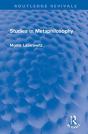 Studies In Metaphilosophy - Preview
