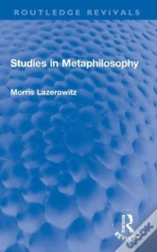 Capa do artigo Studies In Metaphilosophy
