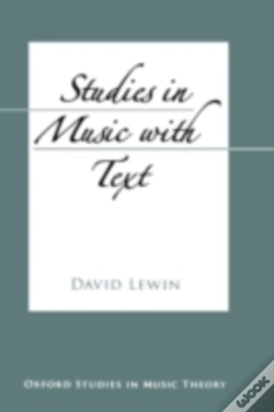 Capa do artigo Studies In Music With Text